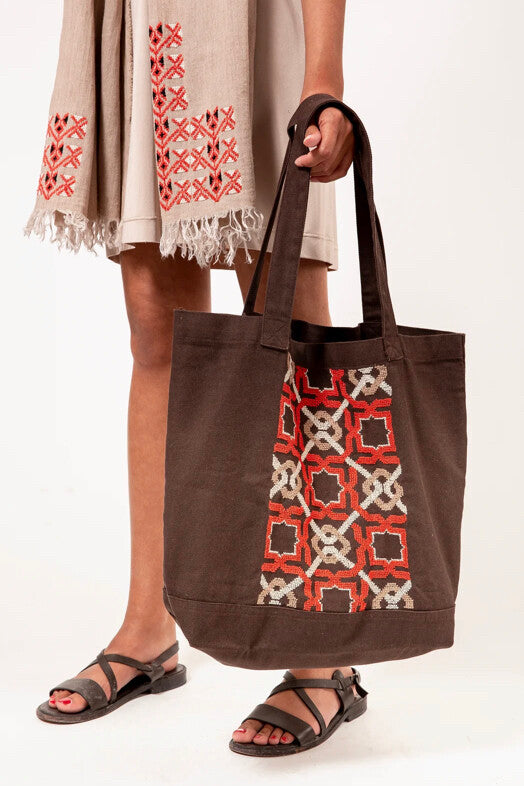 BROWN CANVAS BAG
