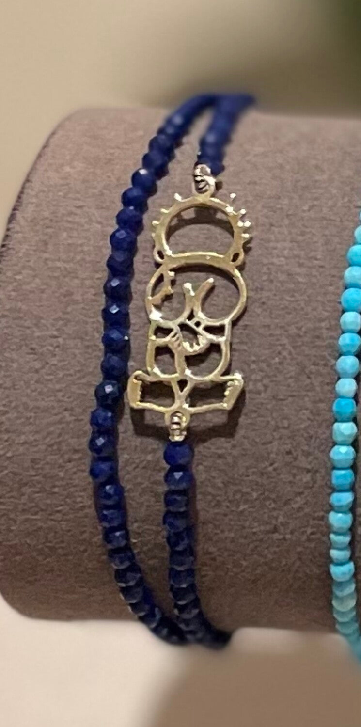 Handala Gold Bracelet - Stone