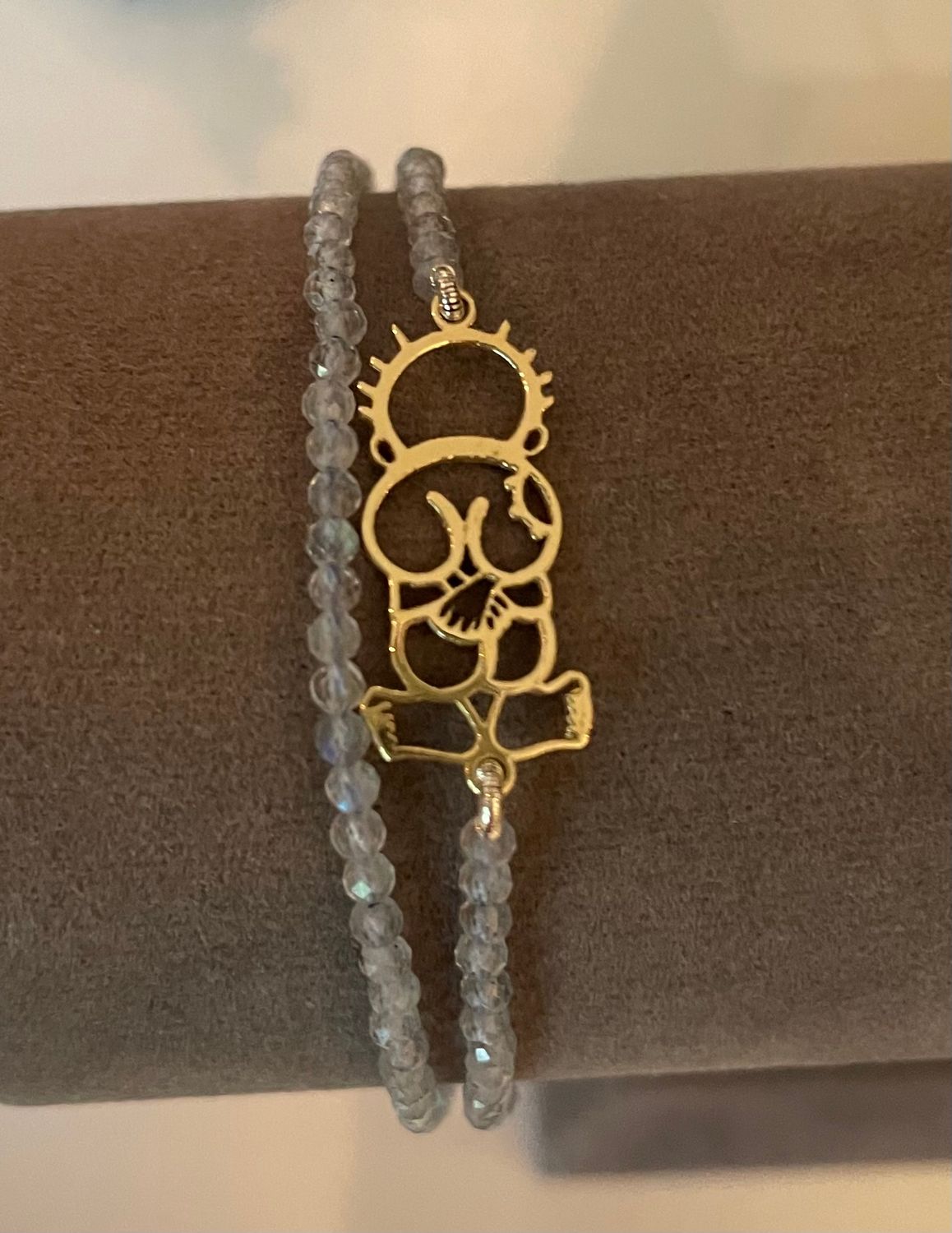 Handala Gold Bracelet - Stone