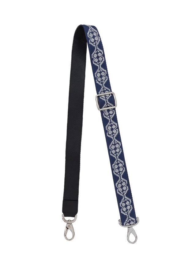 LEATHER BAG STRAP - HAND EMBROIDERED