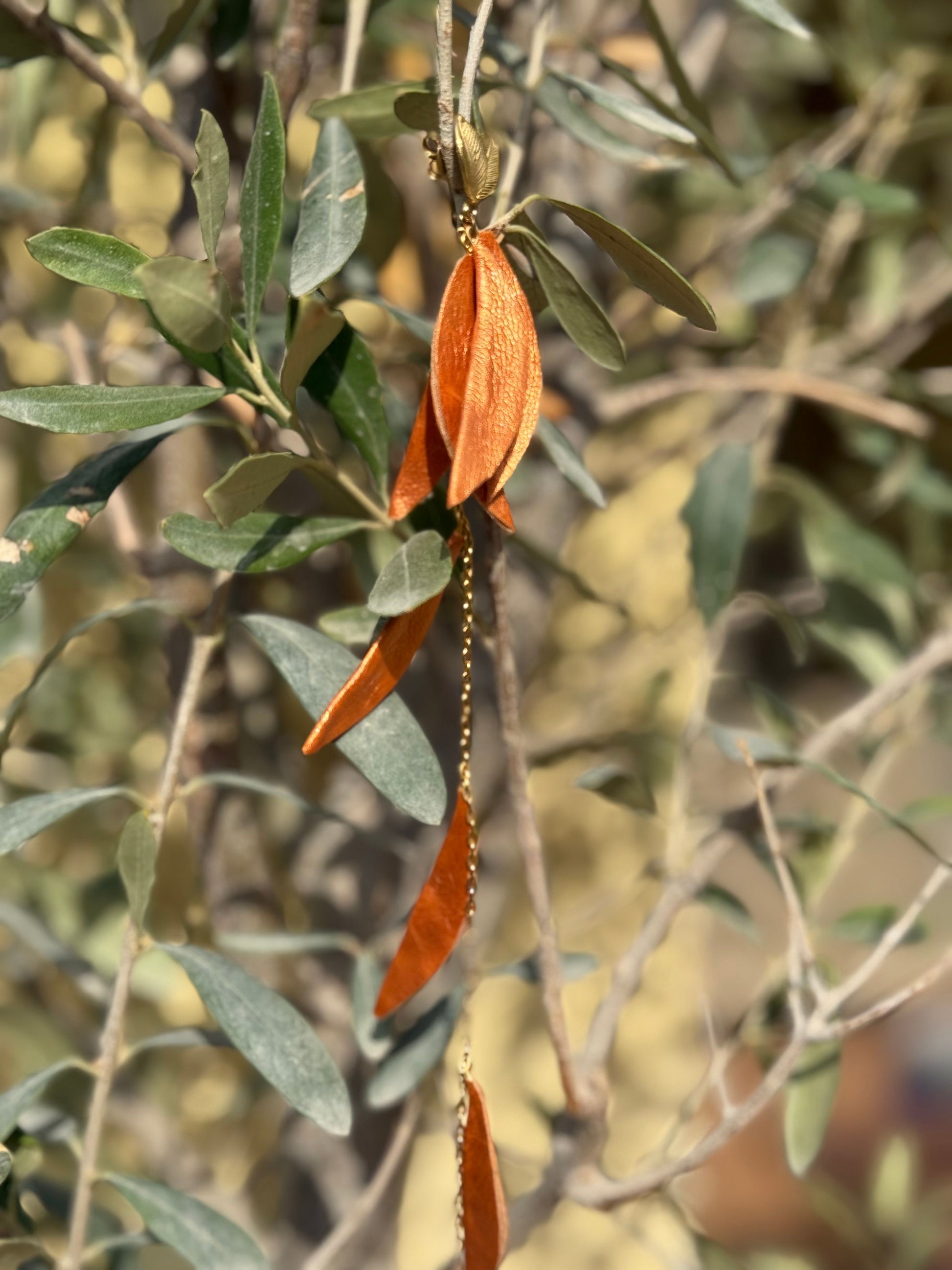Olive Leaves Earring