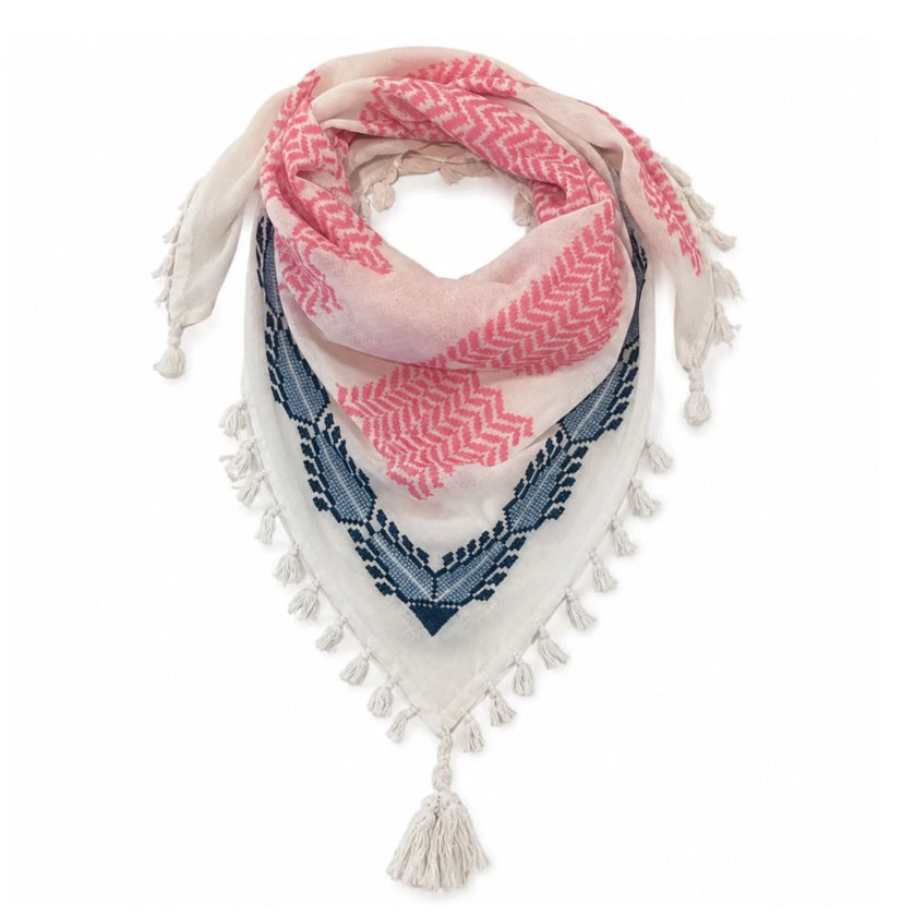 Keffiyeh MINI PINK Cotton