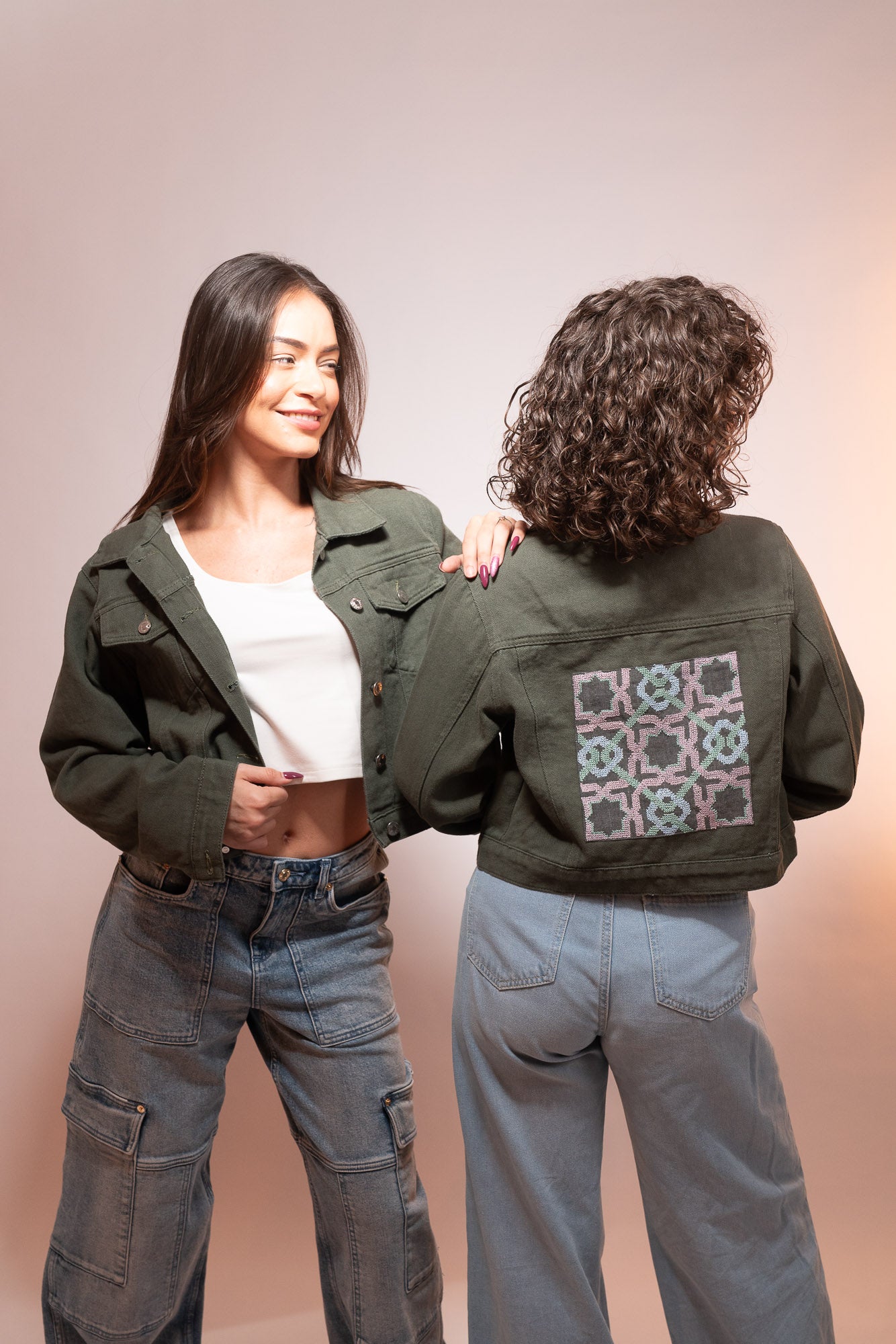 Denim Jacket - Olive