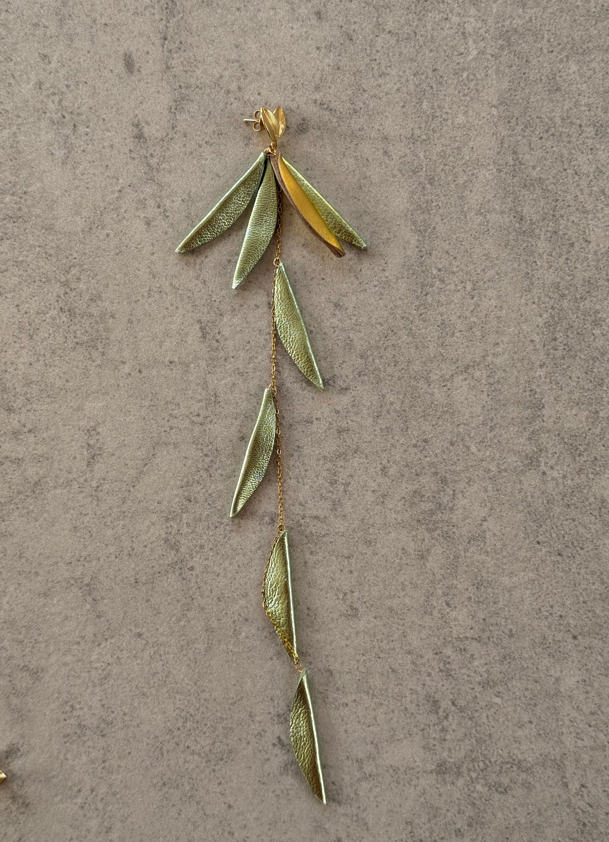 Olive Leaves Earring