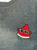 Kids Hand Embroidered Sweatshirt - Anthracite