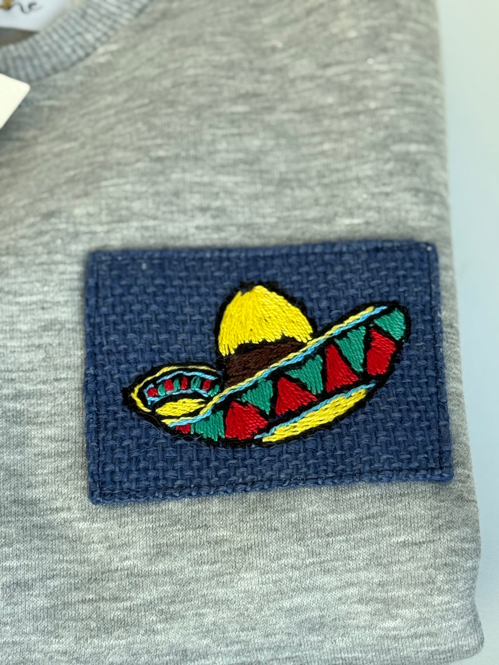 Kids Hand Embroidered Sweatshirt - Grey