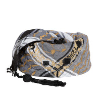 KEFFIYEH - 4 SHADES ON GREY