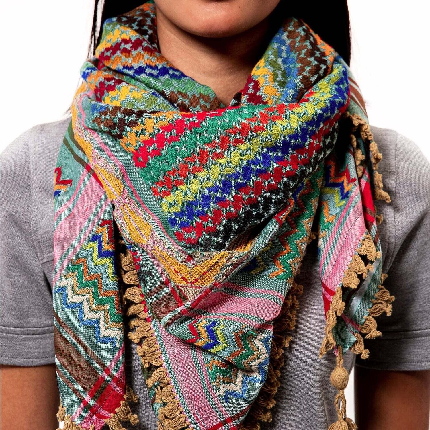 MULTICOLOR KEFFIYEH