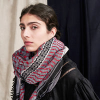 KEFFIYEH - 4 SHADES ON GREY