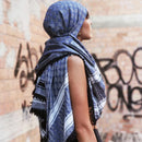 KEFFIYEH - 4 SHADES ON GREY