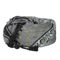 KEFFIYEH - 4 SHADES ON GREY