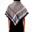 KEFFIYEH - 4 SHADES ON GREY