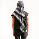 KEFFIYEH - 4 SHADES ON GREY