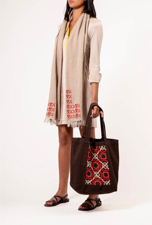 BROWN CANVAS BAG