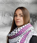 KEFFIYEH - LINDA HOT CROSS PINK