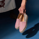 Linen Espadrilles- Beehive Pink