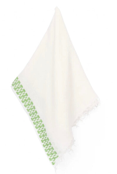 WHITE LINEN SHAWL BEEHIVE