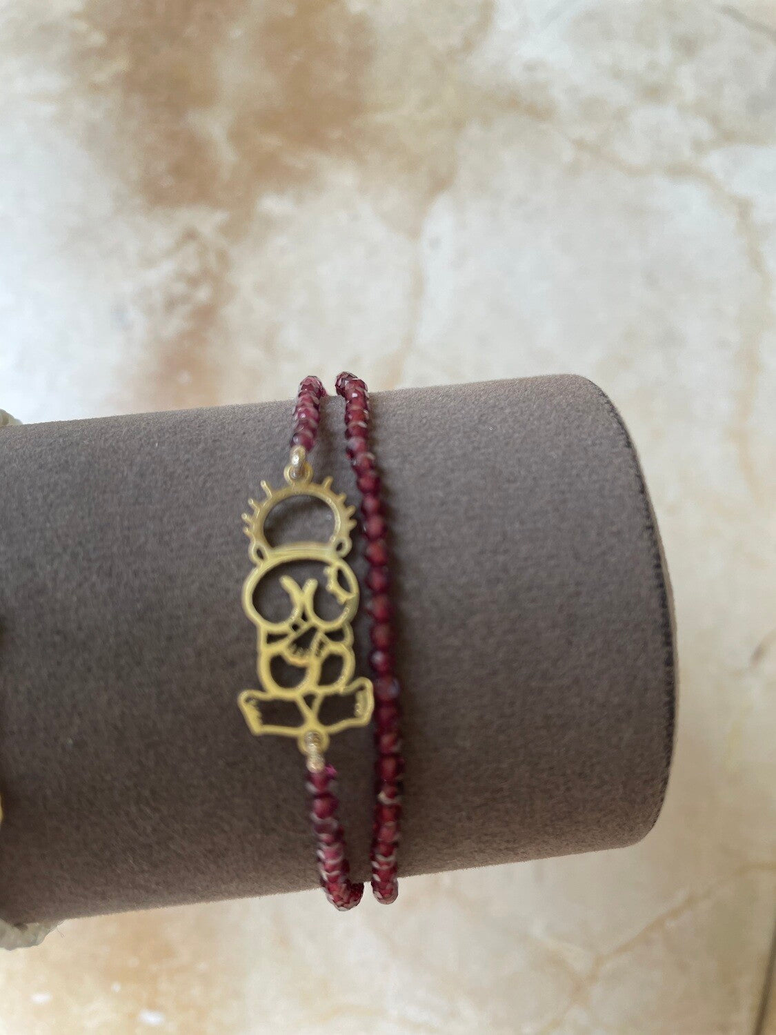 Handala Gold Bracelet - Stone