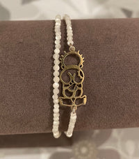 Handala Gold Bracelet - Stone