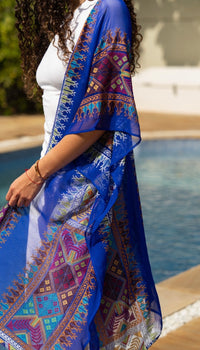 Kimono Short – lightweight open-front garment with flowing sleeves, versatile layering piece