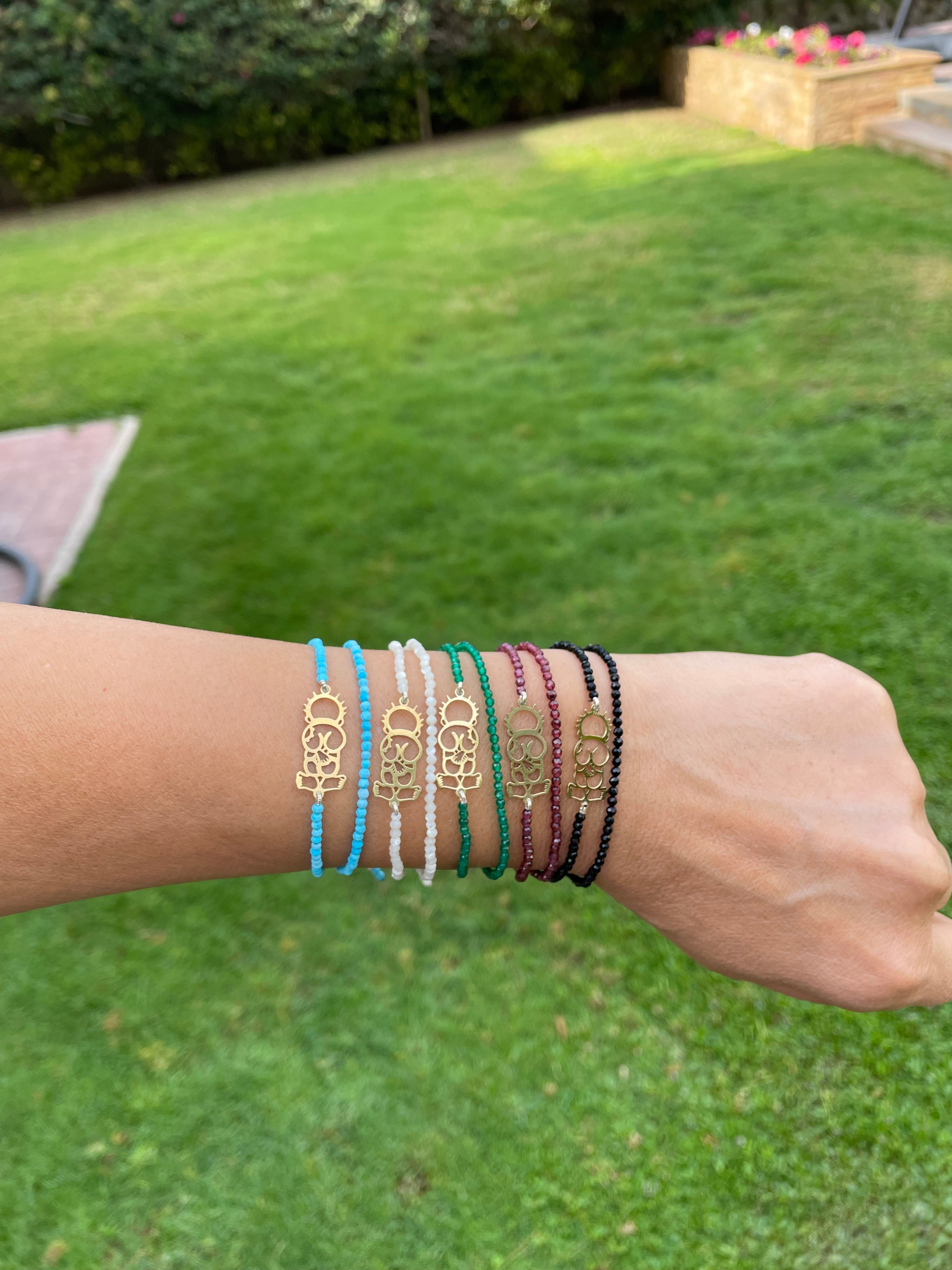 Handala Gold Bracelet - Stone