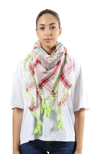 MULTICOLORED COTTON KEFFIYEH