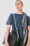 LEATHER BAG STRAP - HAND EMBROIDERED