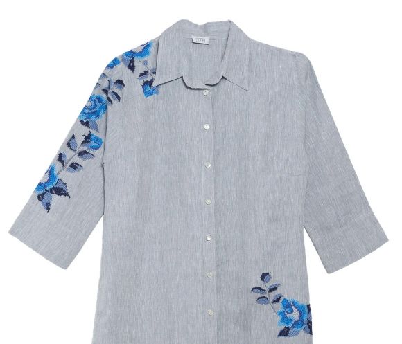 GREY LINEN SHIRT