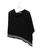 BLACK CASHMERE PONCHO
