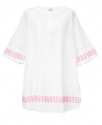 ESMERALDA | WHITE SHORT COTTON DRESS