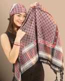 KEFFIYEH - 4 SHADES ON GREY