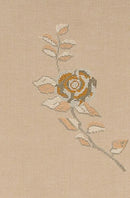 BEIGE LINEN SHAWL IBRAHIM & HANA ROSE