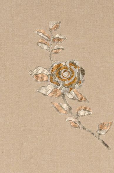 BEIGE LINEN SHAWL IBRAHIM & HANA ROSE