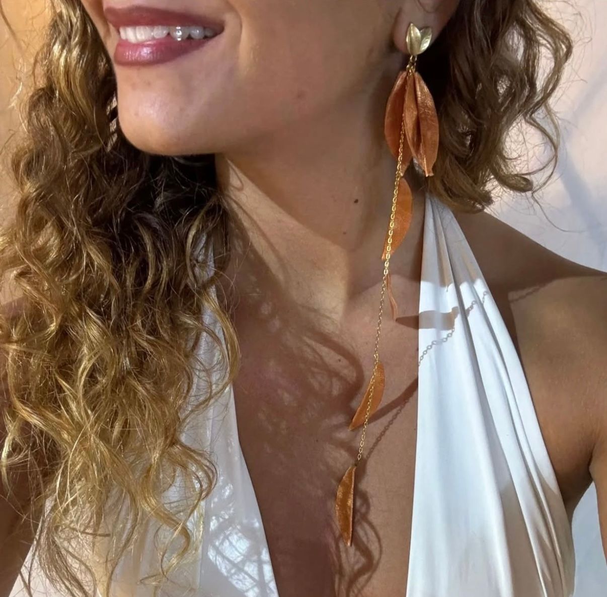 Olive Leaves Earring