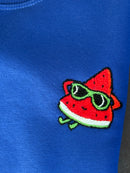 Kids Hand Embroidered Sweatshirt - Blue