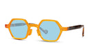 Huambo sunglasses – round/oval frame with recycled-material body and UV-protection lenses