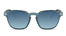 Olive-blue sunglasses with recycled frame and Carl Zeiss lenses, stylish eyewear