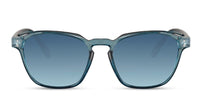 Olive-blue sunglasses with recycled frame and Carl Zeiss lenses, stylish eyewear