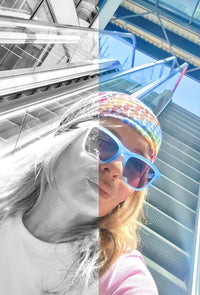 Square Sunglasses with Carl Zeiss Lenses, Handmade from Recycled Plastic, UV Protection