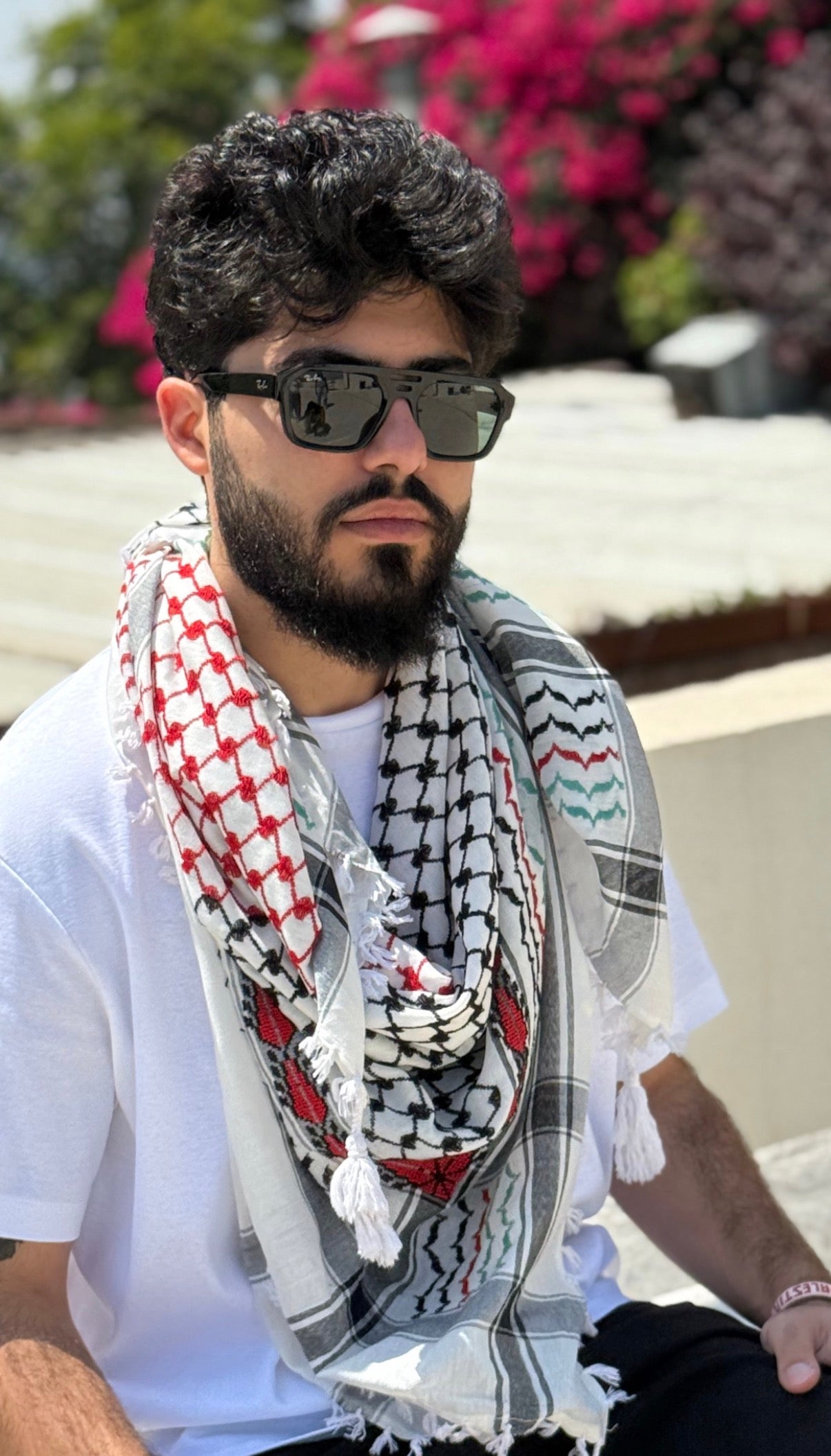KEFFIYEH PALESTINIAN FLAG Cotton