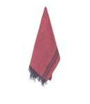 RED LINEN SHAWL MARY MAGDALENE