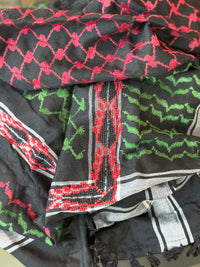 KEFFIYEH PALESTINIAN FLAG Cotton