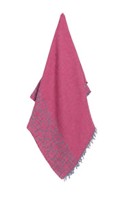 RED LINEN SHAWL SULTAN HAN