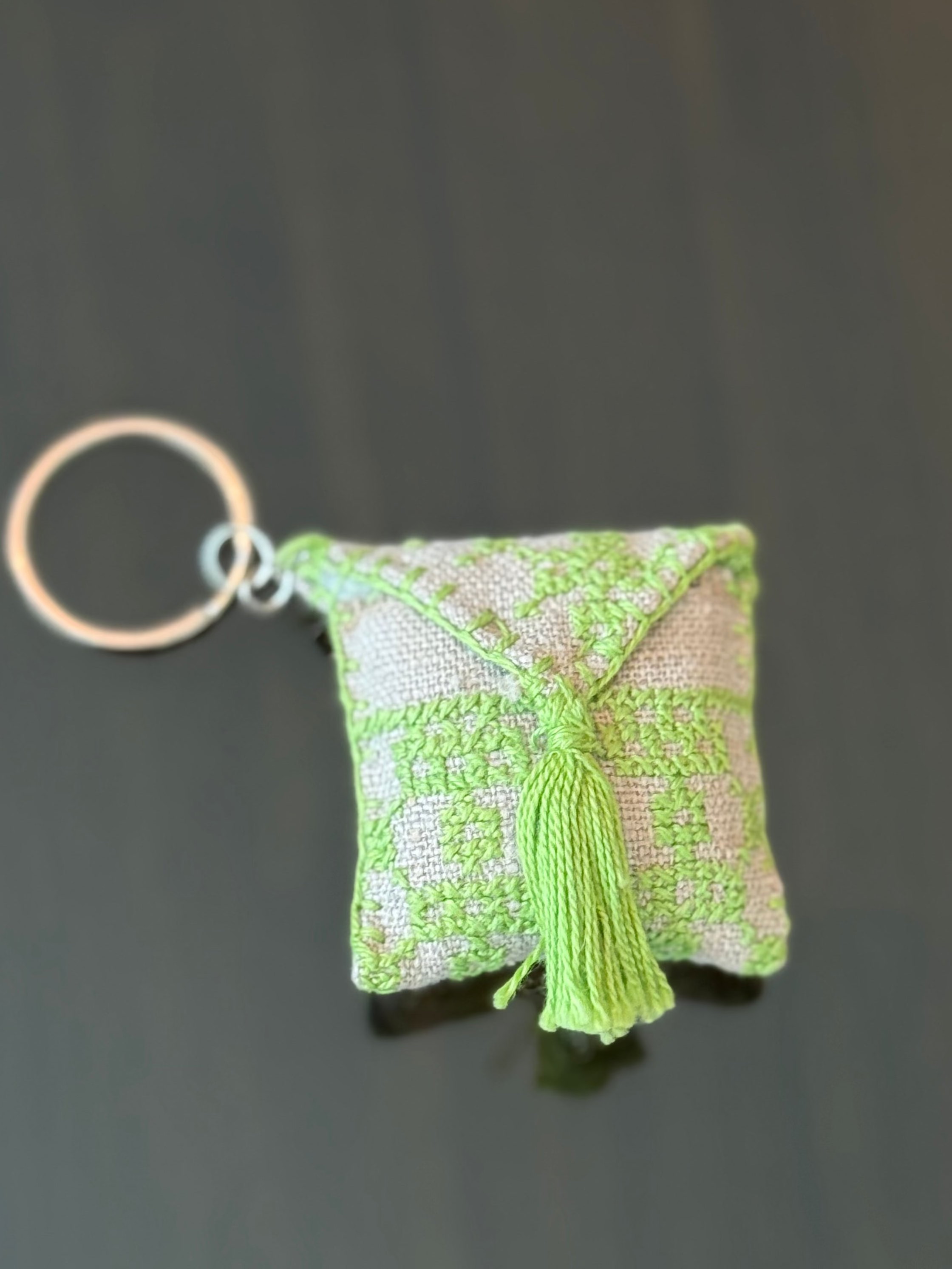 Hand-Embroidered Keychains