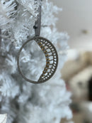 Silver Moon Ornament