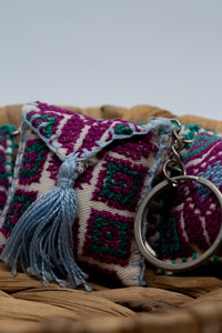 Hand-Embroidered Keychains