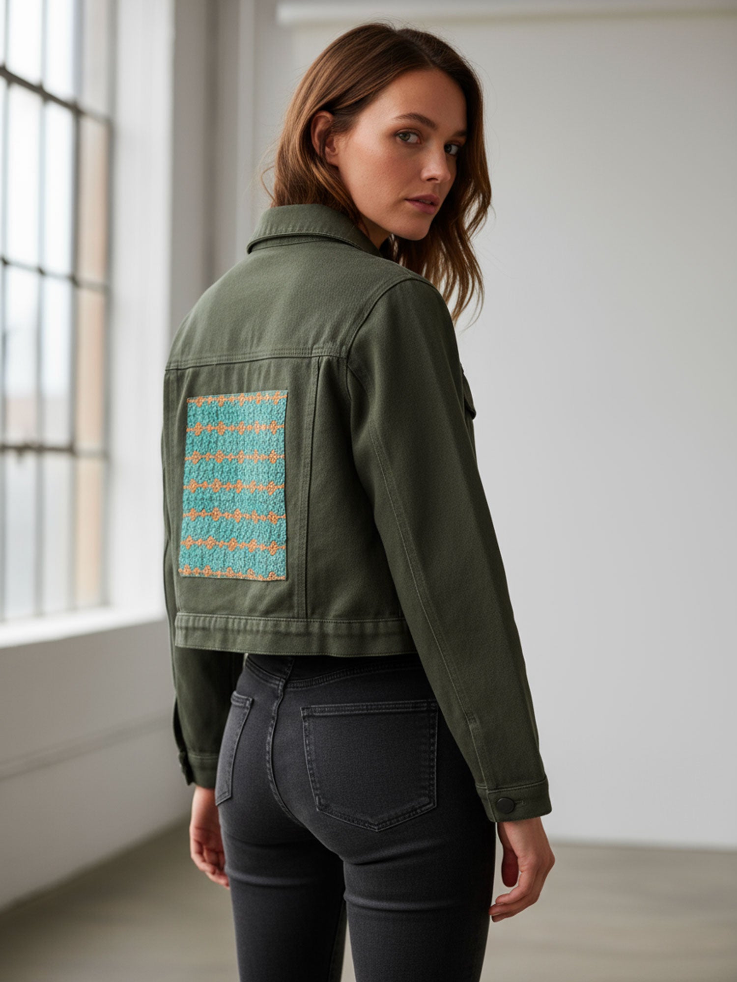 Denim Jacket - Khaki