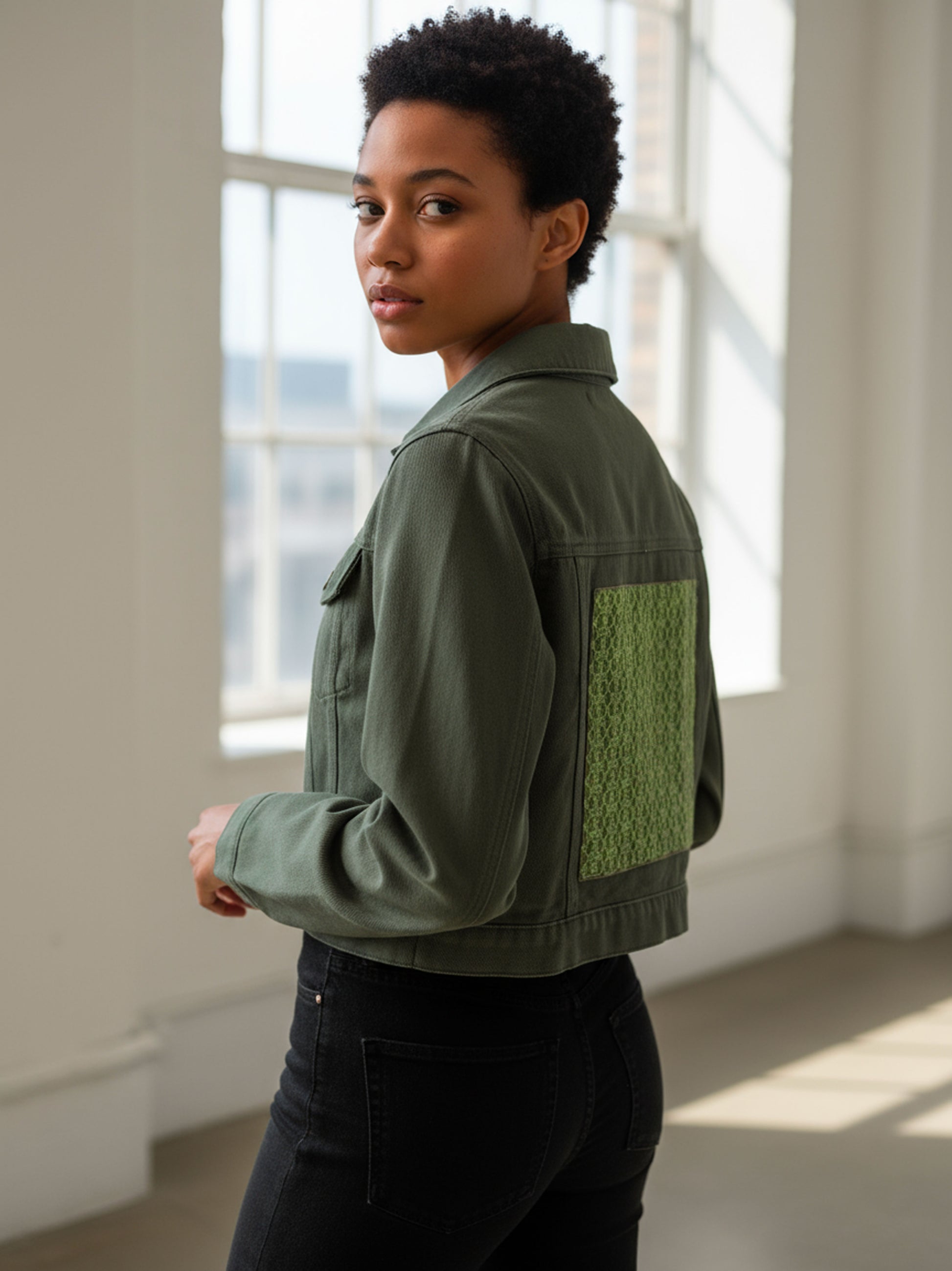 Denim Jacket - Khaki