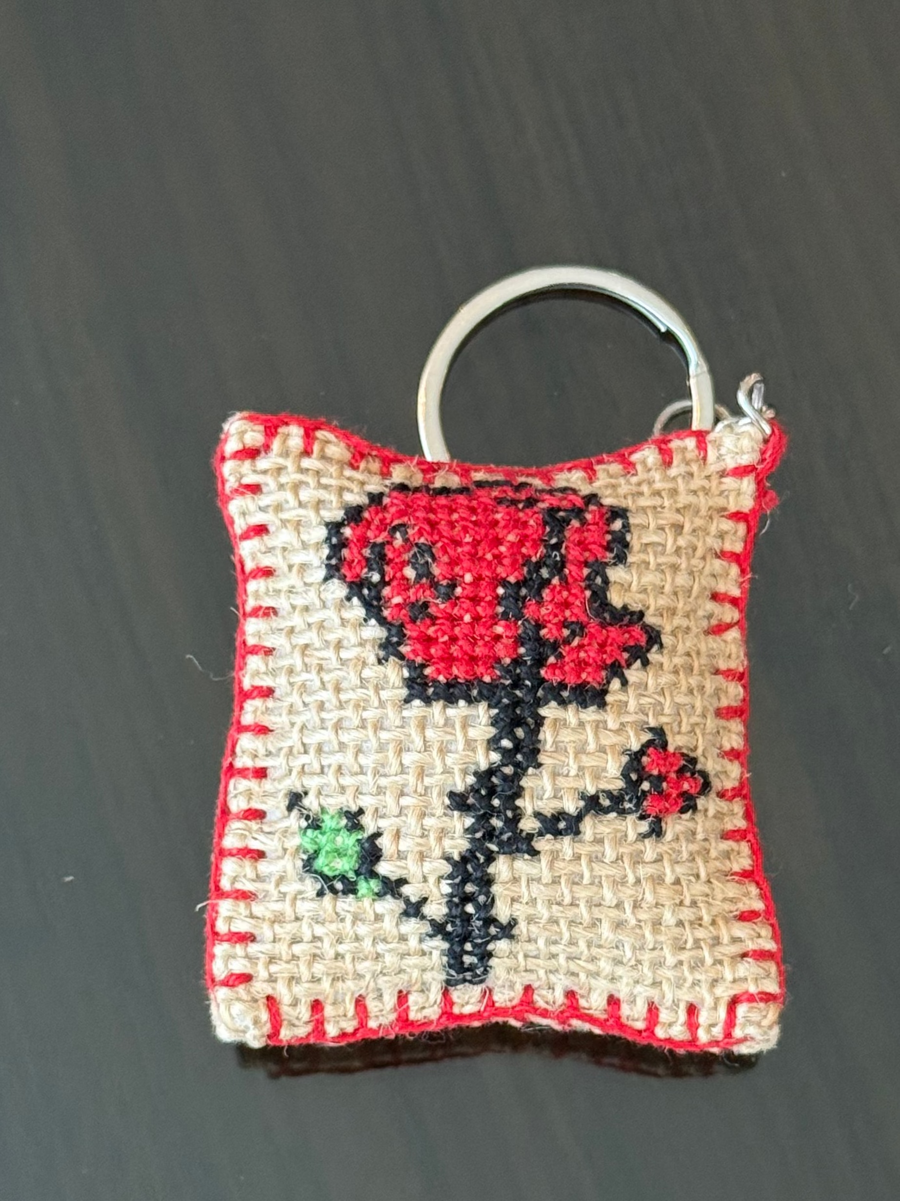Hand-Embroidered Keychains