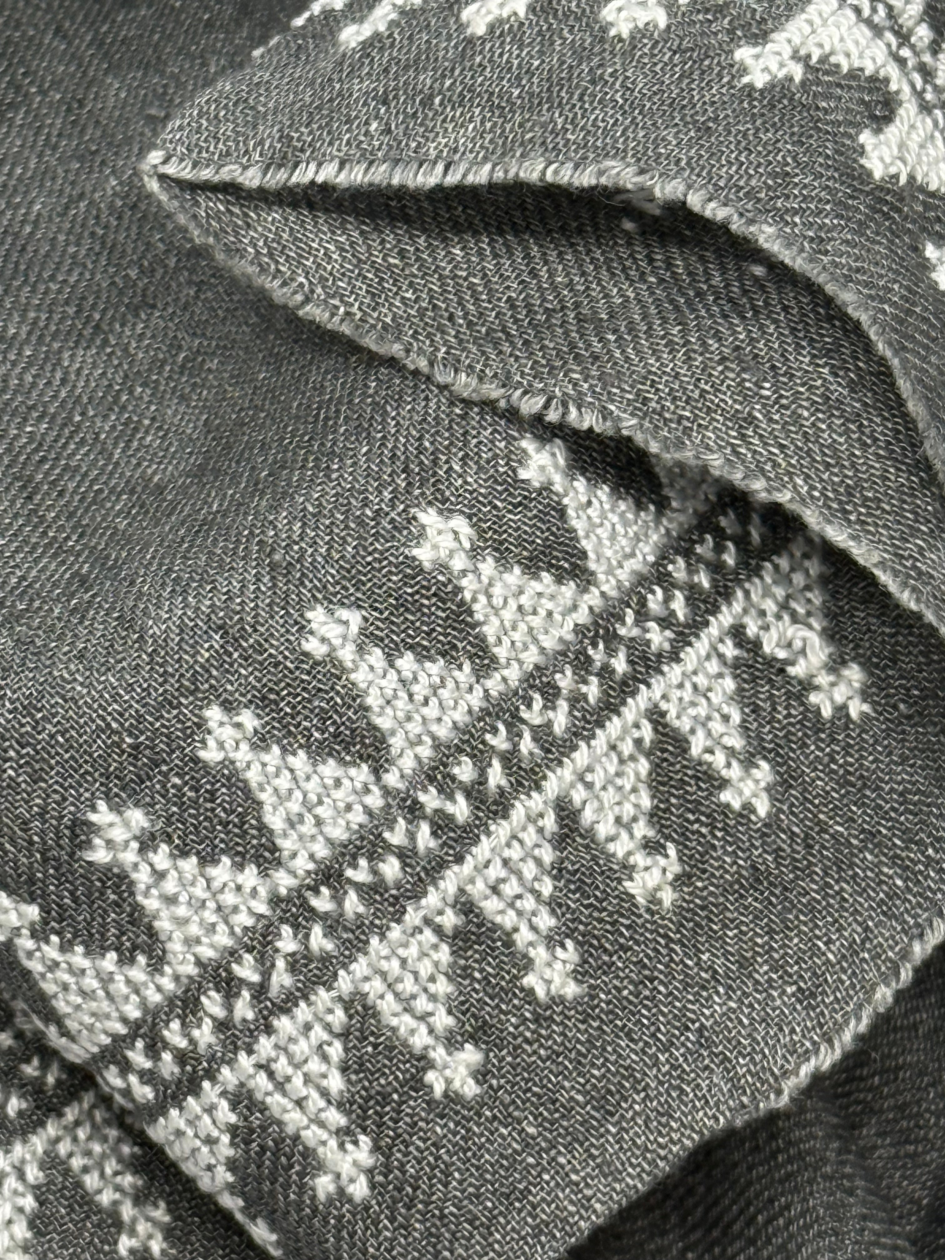 GREY LINEN SHAWL MARY MAGDALENE